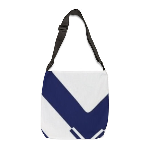Navy Geometric Adjustable Tote Bag - Chic Everyday Carry, Stylish Shopping Companion, Perfect Gift for Trendsetters, Eco-Friendly Bag