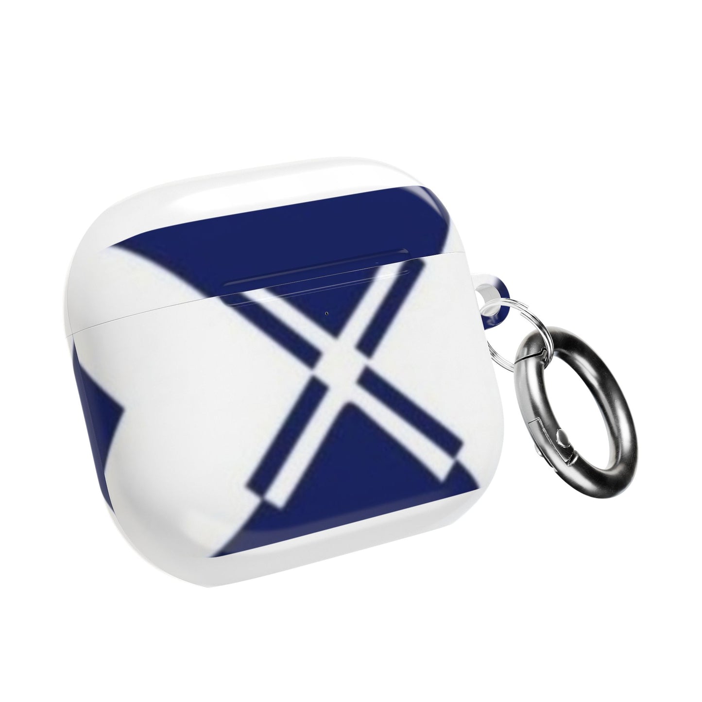Nautical Crossed Ears AirPod Case — Blue Rowing Boat Waterproof Protective Cover