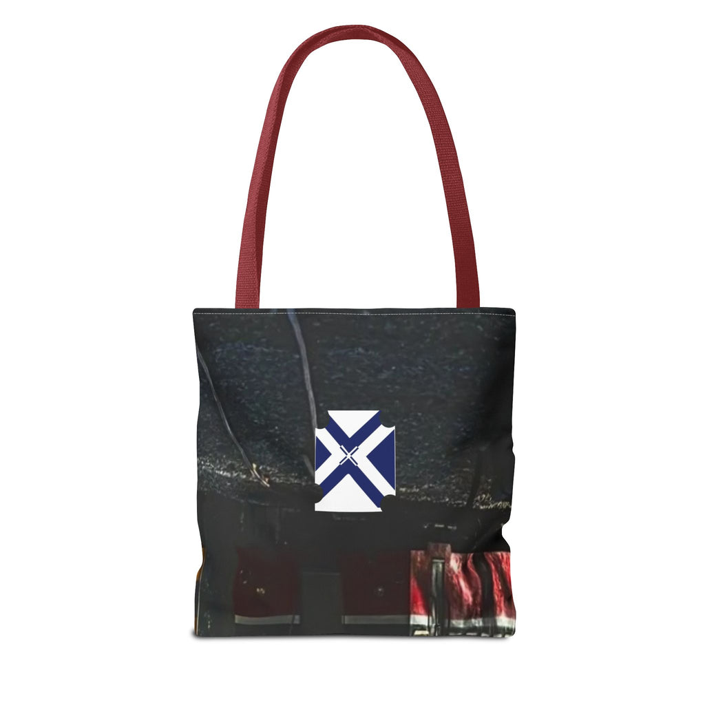 Scenic Night Drive Tote Bag — Forest Road Photography Print
