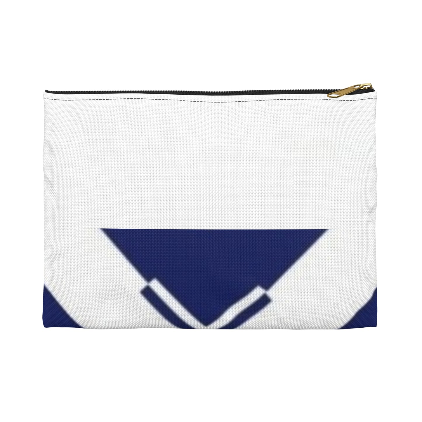 Nautical Chevron Accessory Pouch — Navy & White Sailor Makeup Bag