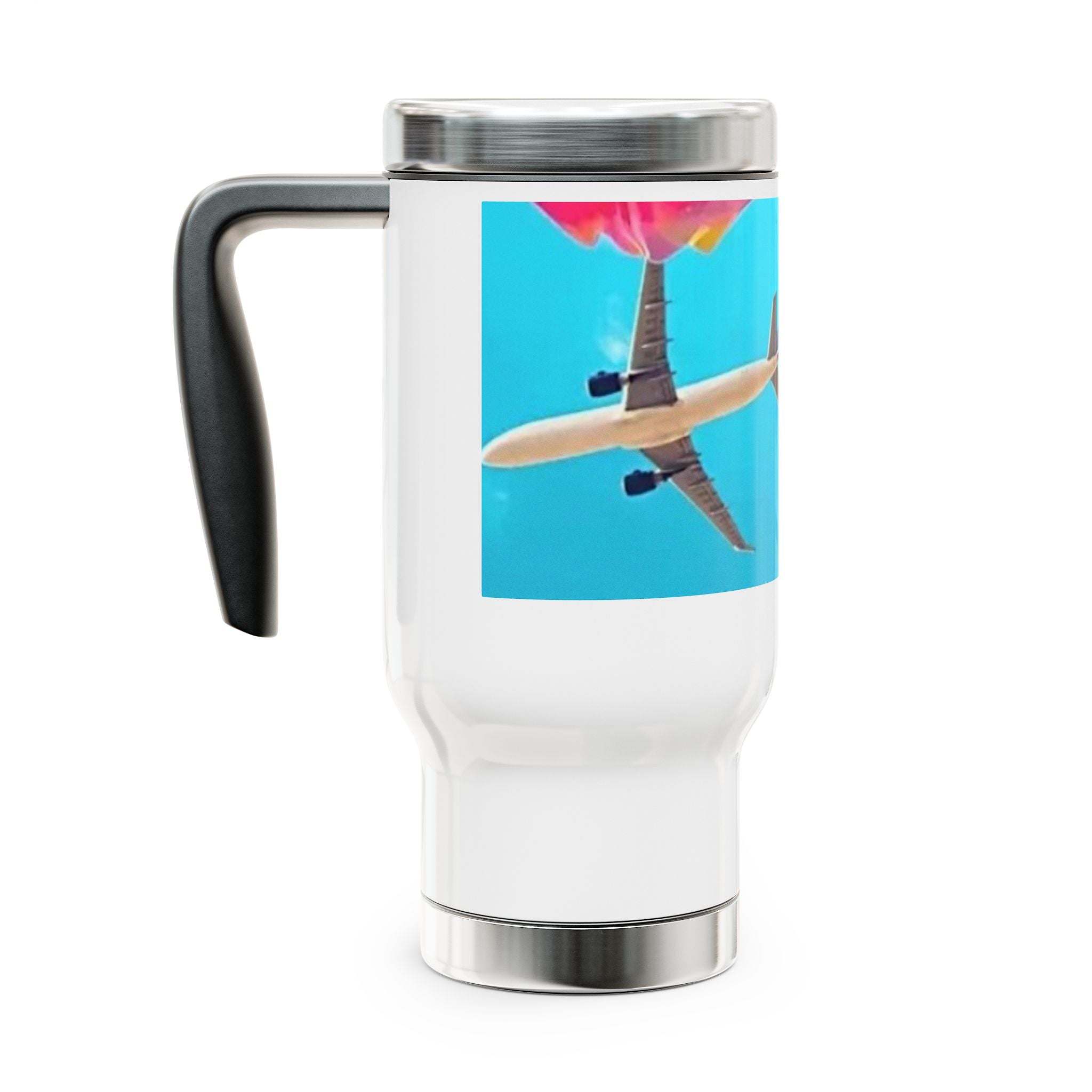 Xt Stainless Steel Travel Mug with Handle — 14oz Insulated Travel Cup