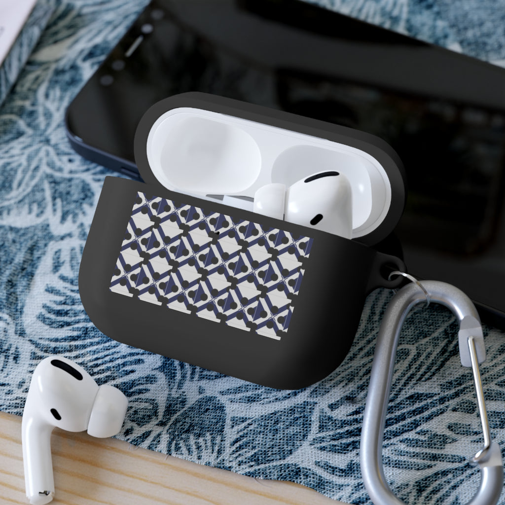XT9 Blue Tile Pattern AirPods Case