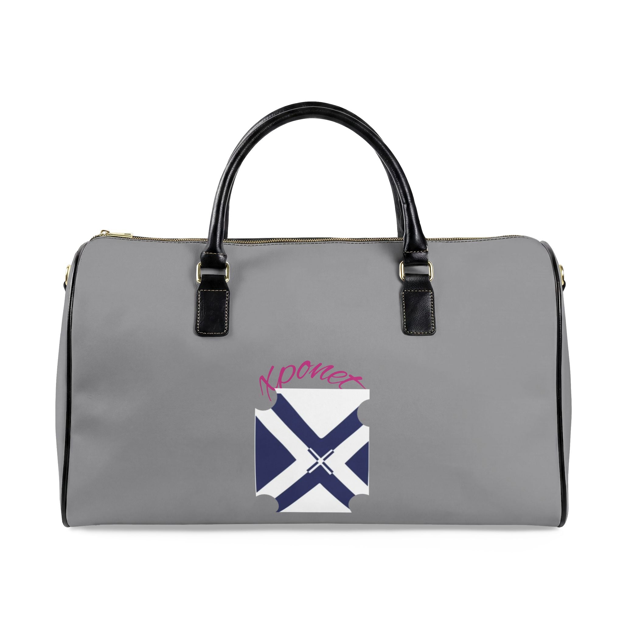Faux Leather Travel Bag