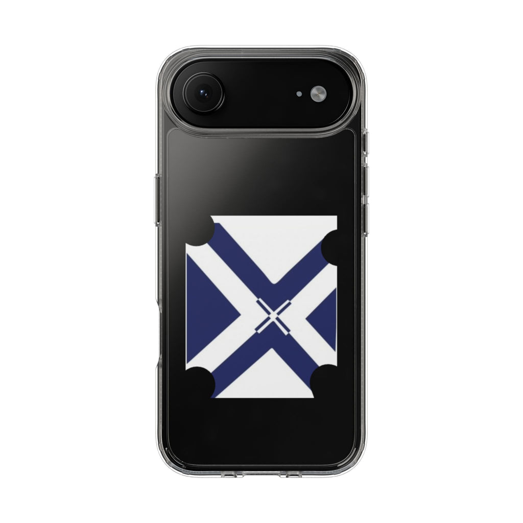 xT7 Saltire Clear Phone Case - Blue White Scottish Flag iPhone Cover