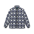 XT9 Puffer Jacket — Navy Geo Tile All-Over Print
