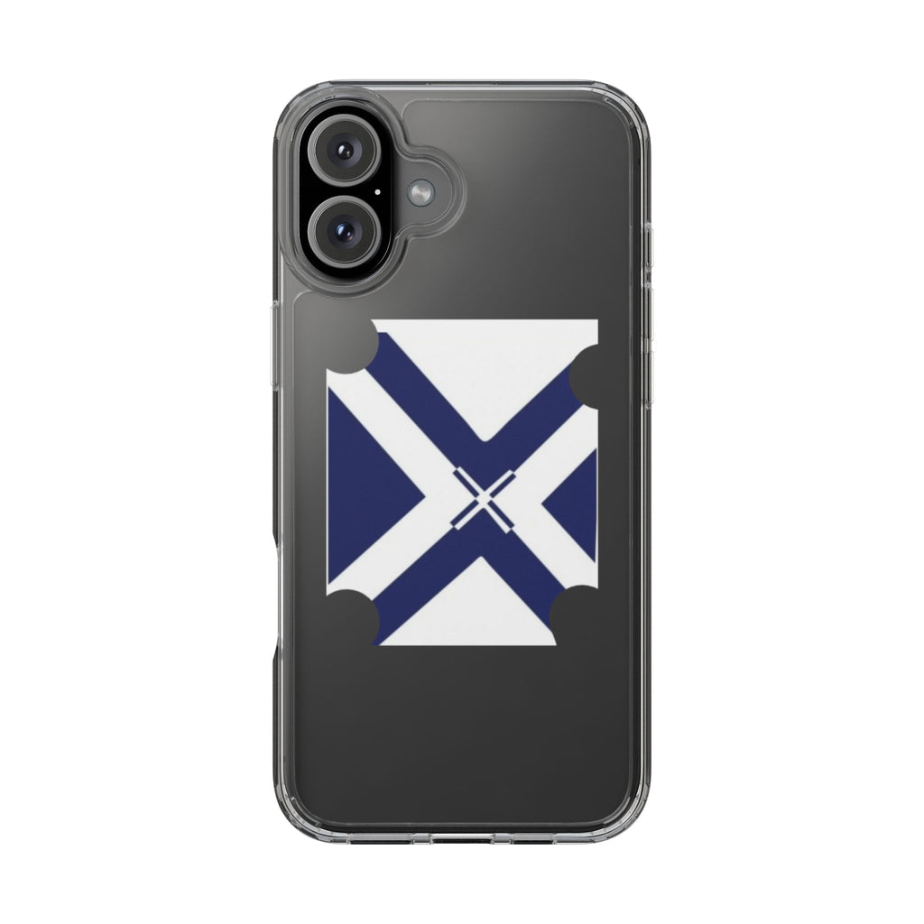 xT7 Saltire Clear Phone Case - Blue White Scottish Flag iPhone Cover