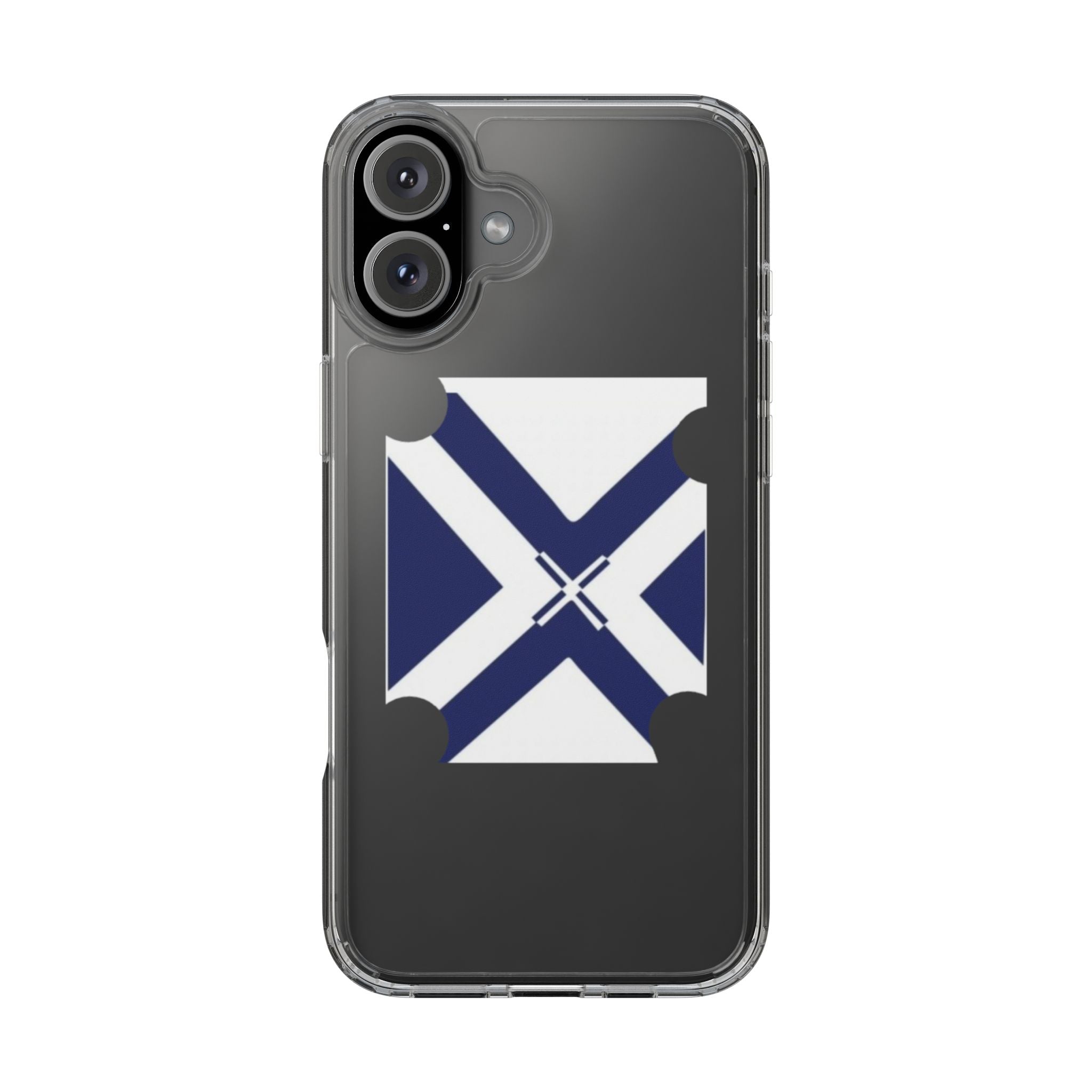 xT7 Saltire Clear Phone Case - Blue White Scottish Flag iPhone Cover