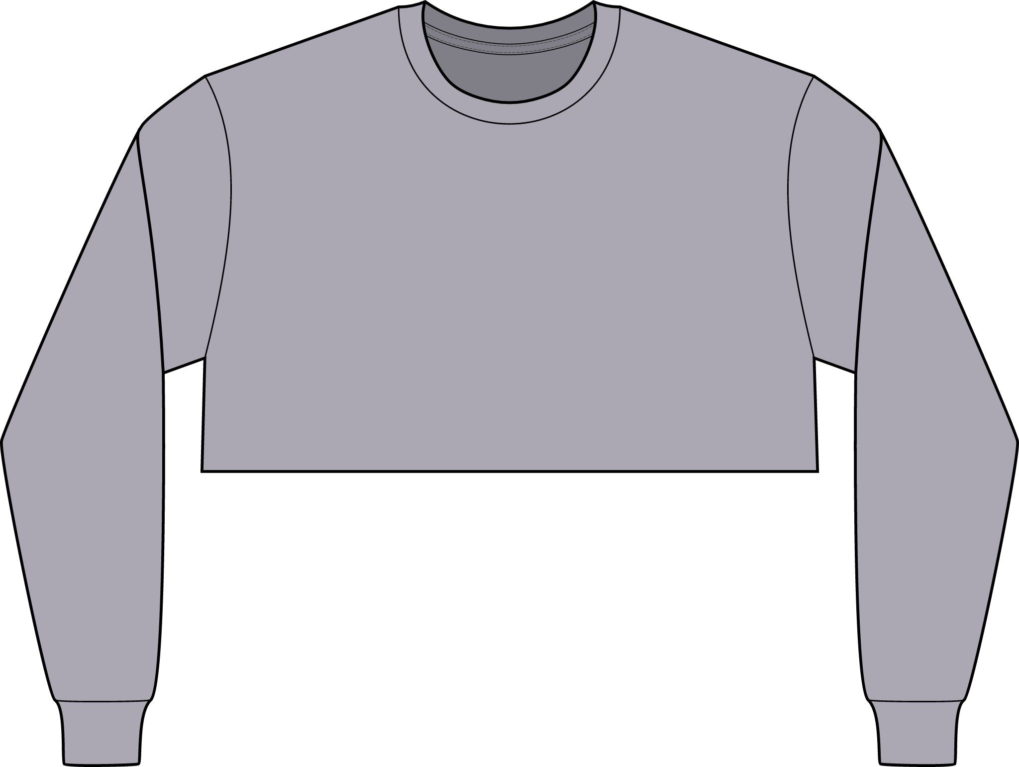 Women's FWD Fashion Crop Long Sleeve Tee