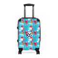 Floral Sky Carry-On Suitcase — Bright Tulip Pattern Travel Luggage