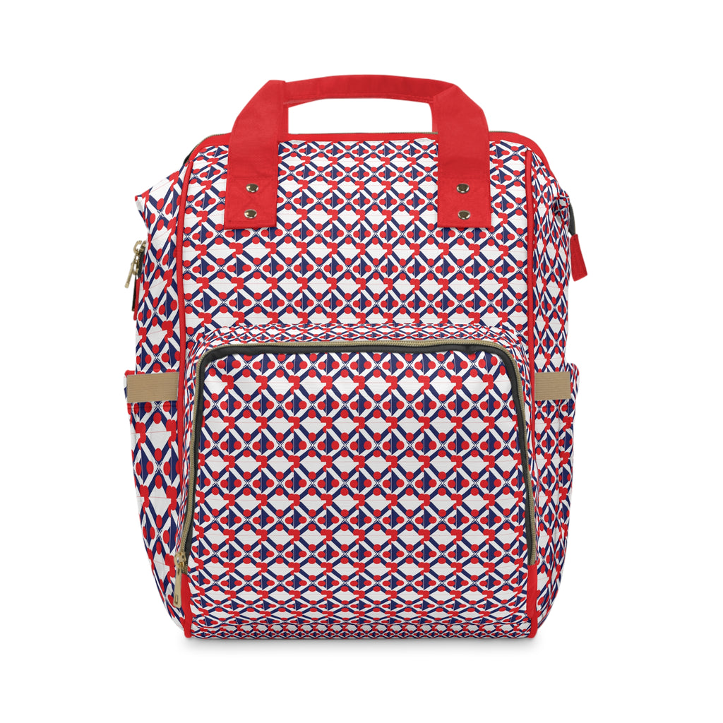 XT9 Diaper Backpack — Red Multifunctional Baby Bag with Changing Mat