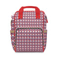 XT9 Diaper Backpack — Red Multifunctional Baby Bag with Changing Mat
