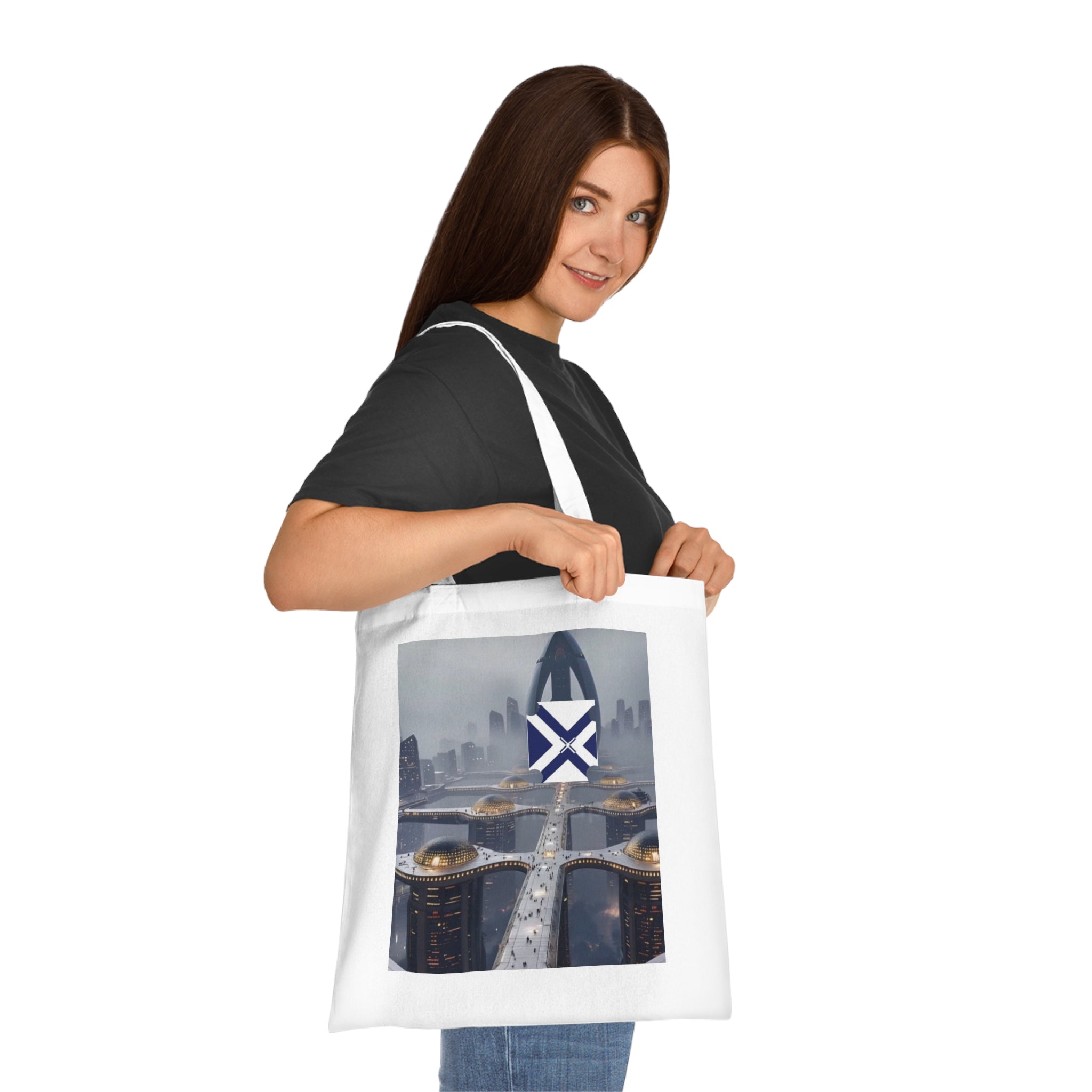 Xt Cotton Tote — Minimal Monogram Canvas Carryall