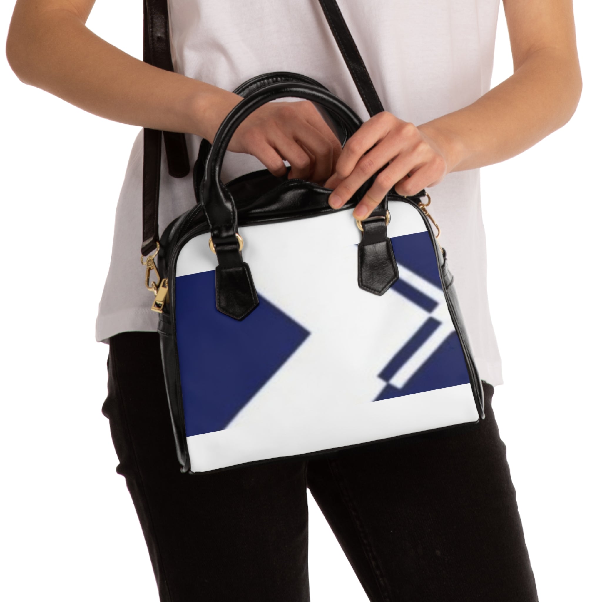 XT4 Modern  Shoulder Handbag – Navy Blue Minimalist Tote