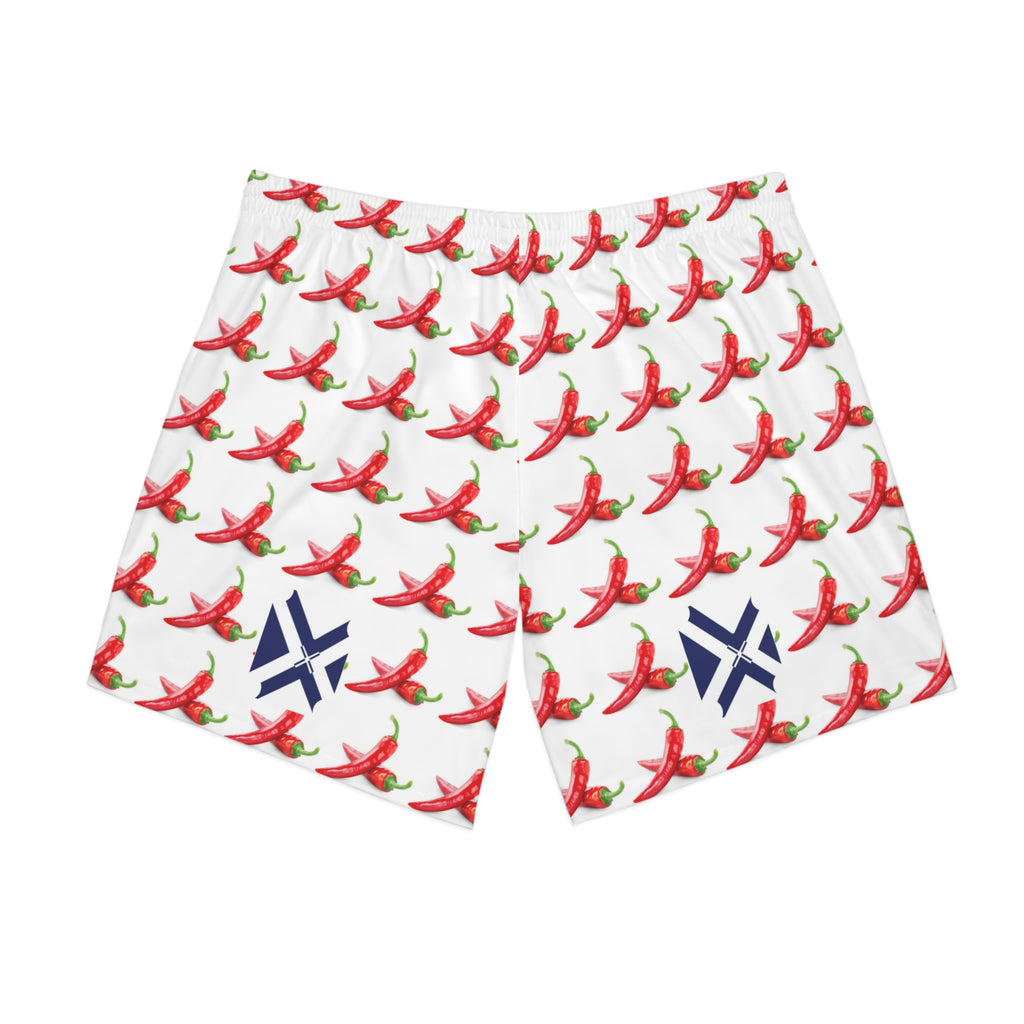 Chili Pepper Print Men's Beach Shorts