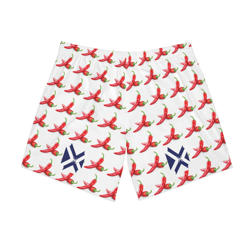Chili Pepper Print Men's Beach Shorts