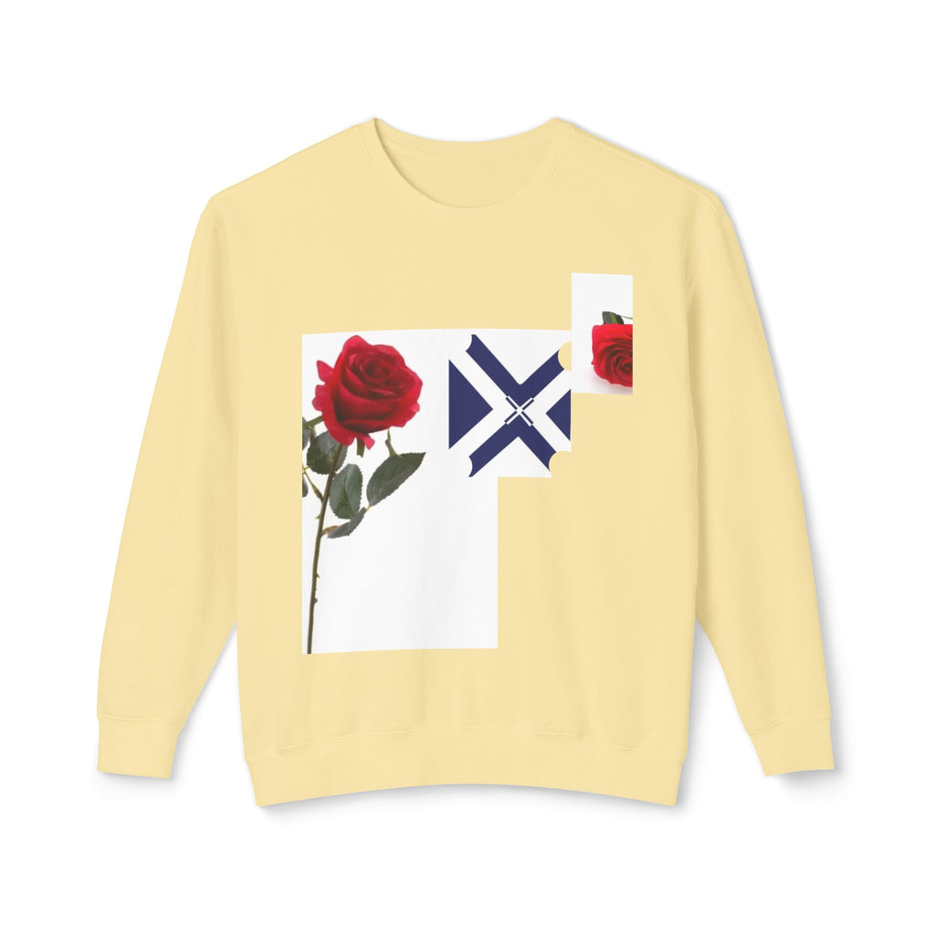 Rose & Saltire Crewneck Sweatshirt —XT Rose Graphic Sweatshirt