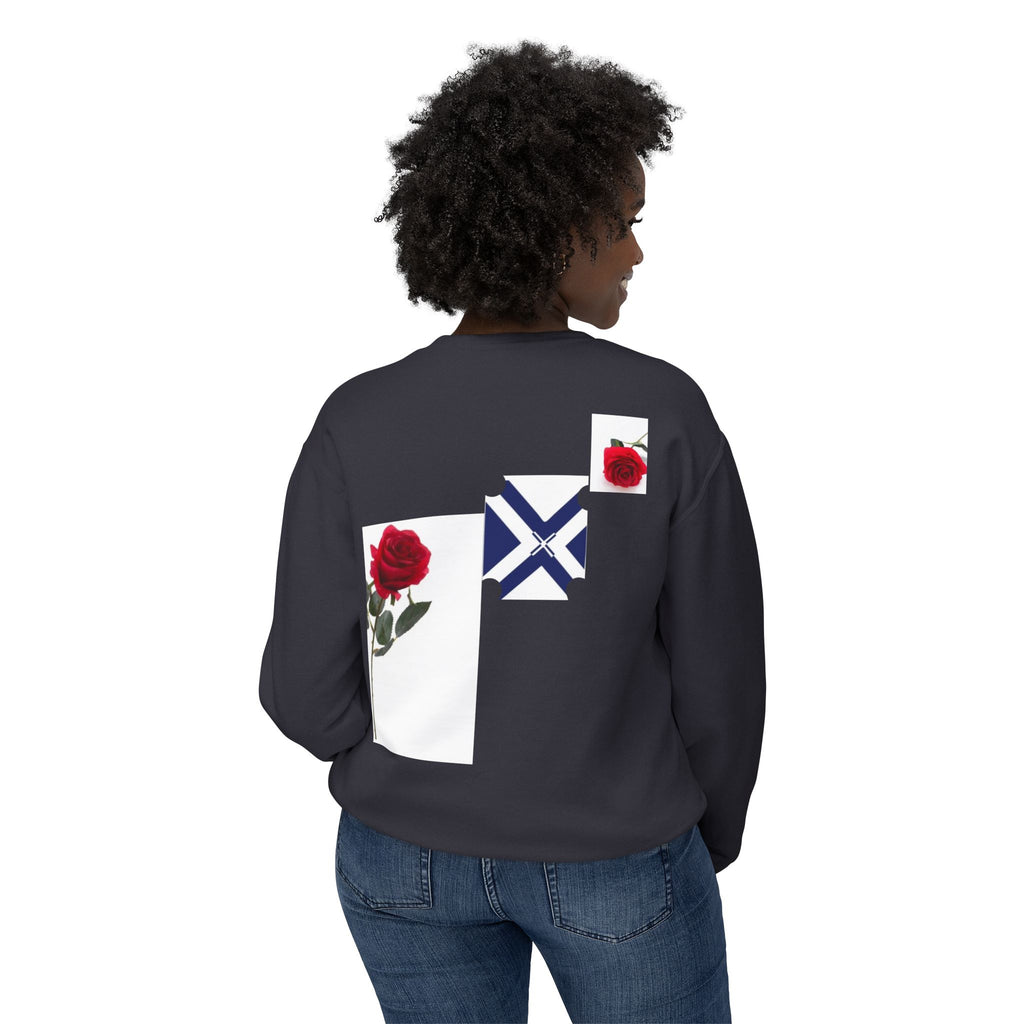 Rose & Saltire Crewneck Sweatshirt —XT Rose Graphic Sweatshirt