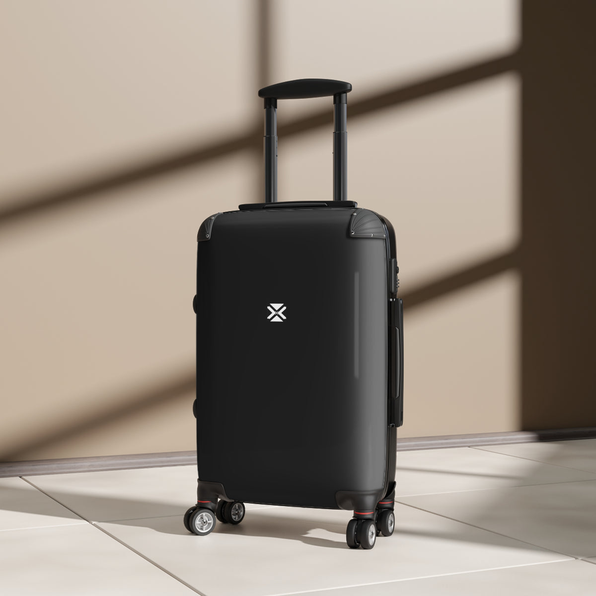 Classic Black Carry-On Suitcase — Lightweight Spinner Luggage for Travel & Business