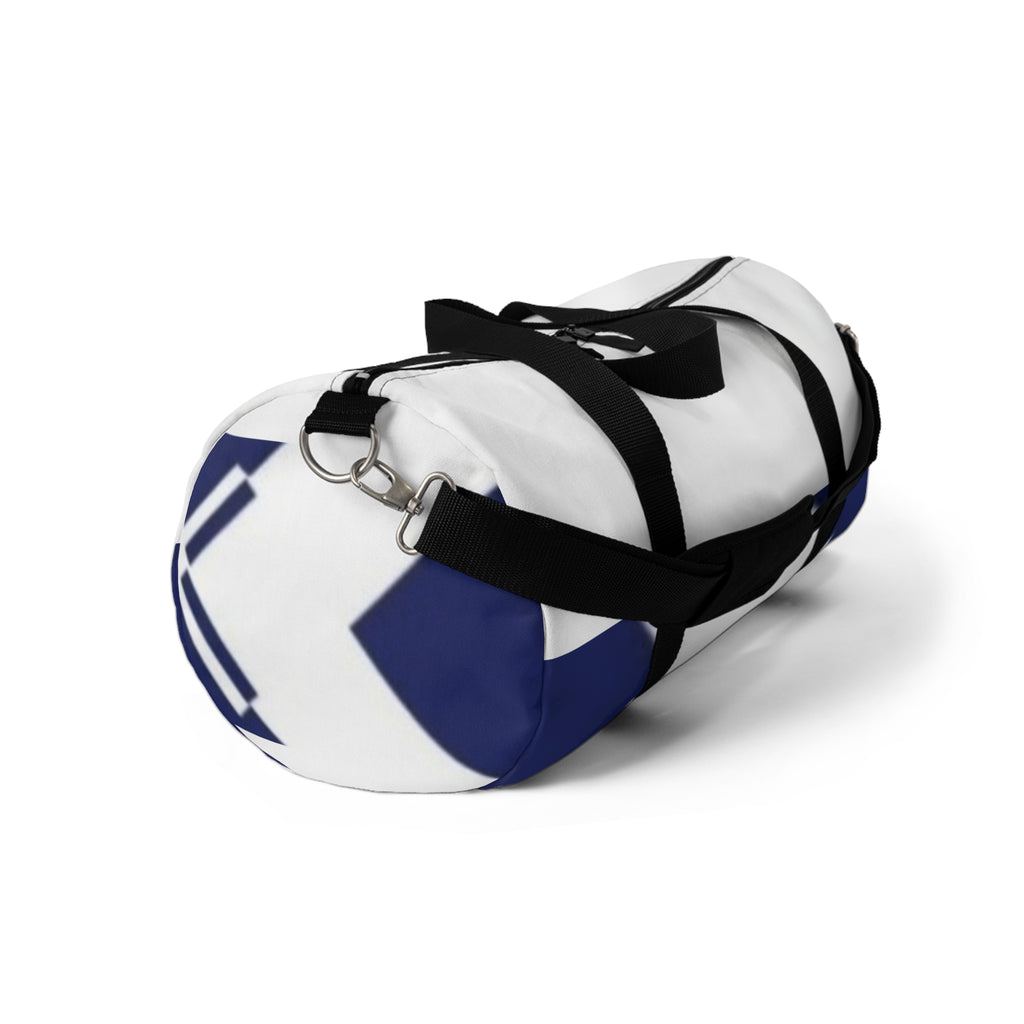 Nautical Wave Duffel Bag — Blue & White Travel Gym Bag