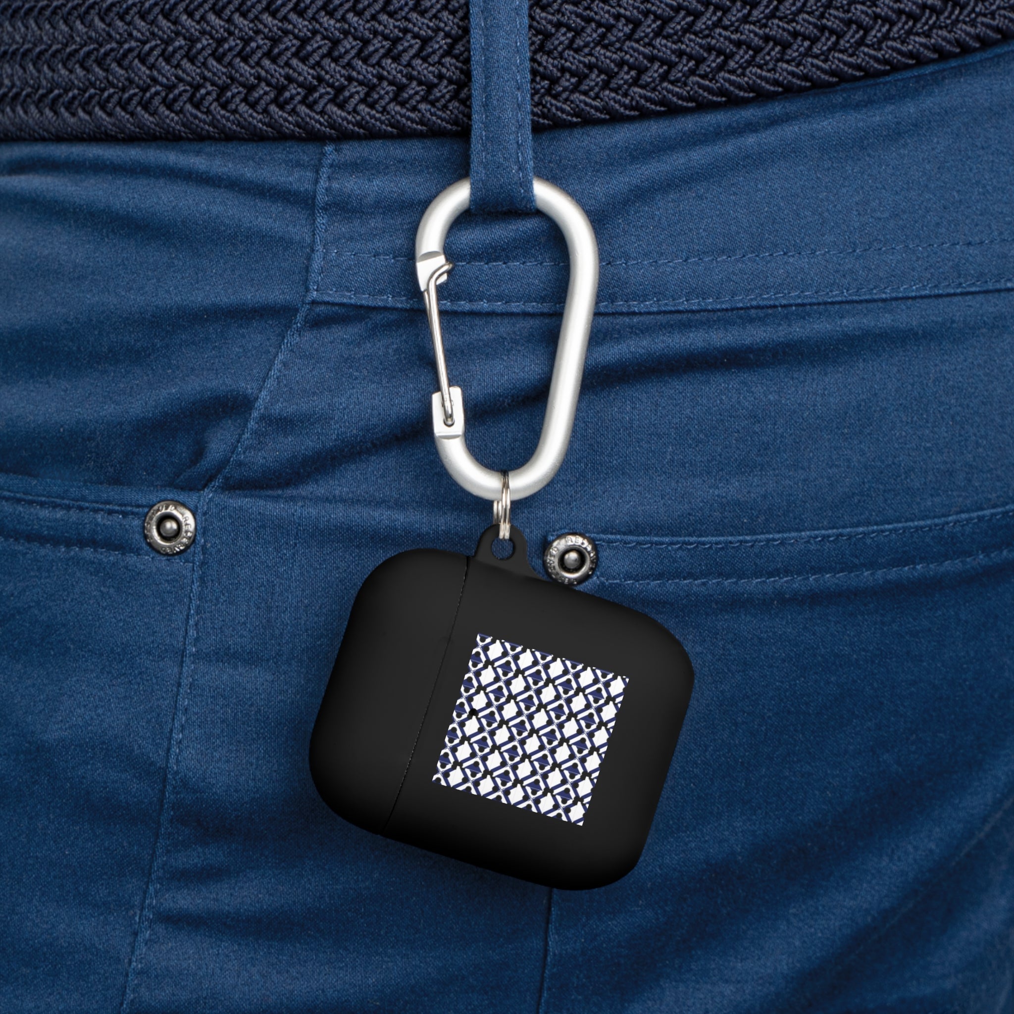 XT9 Blue Tile Pattern AirPods Case