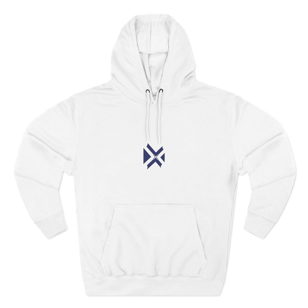 Minimalist Geometric Logo Hoodie — Small Center Chest Icon