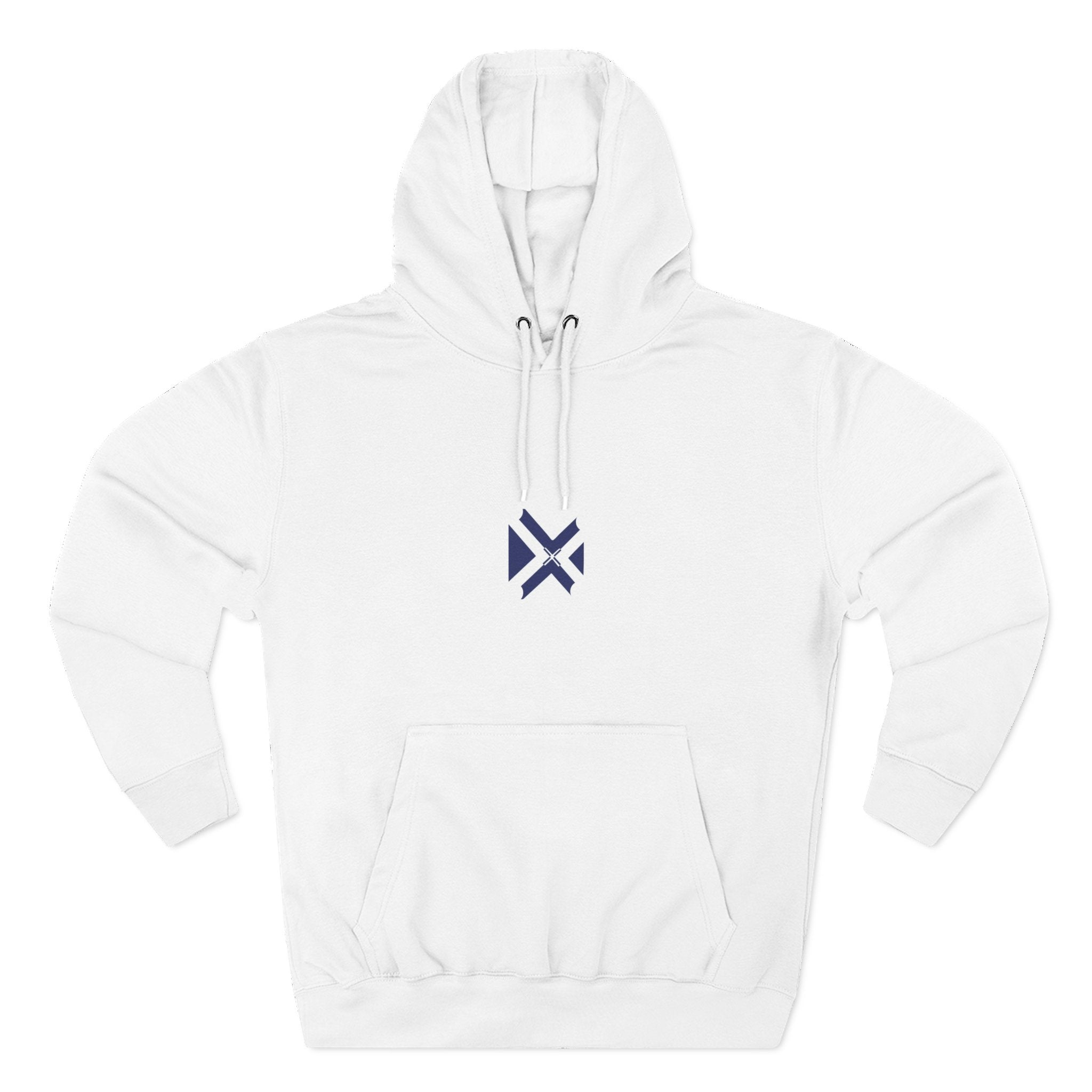 Minimalist Geometric Logo Hoodie — Small Center Chest Icon