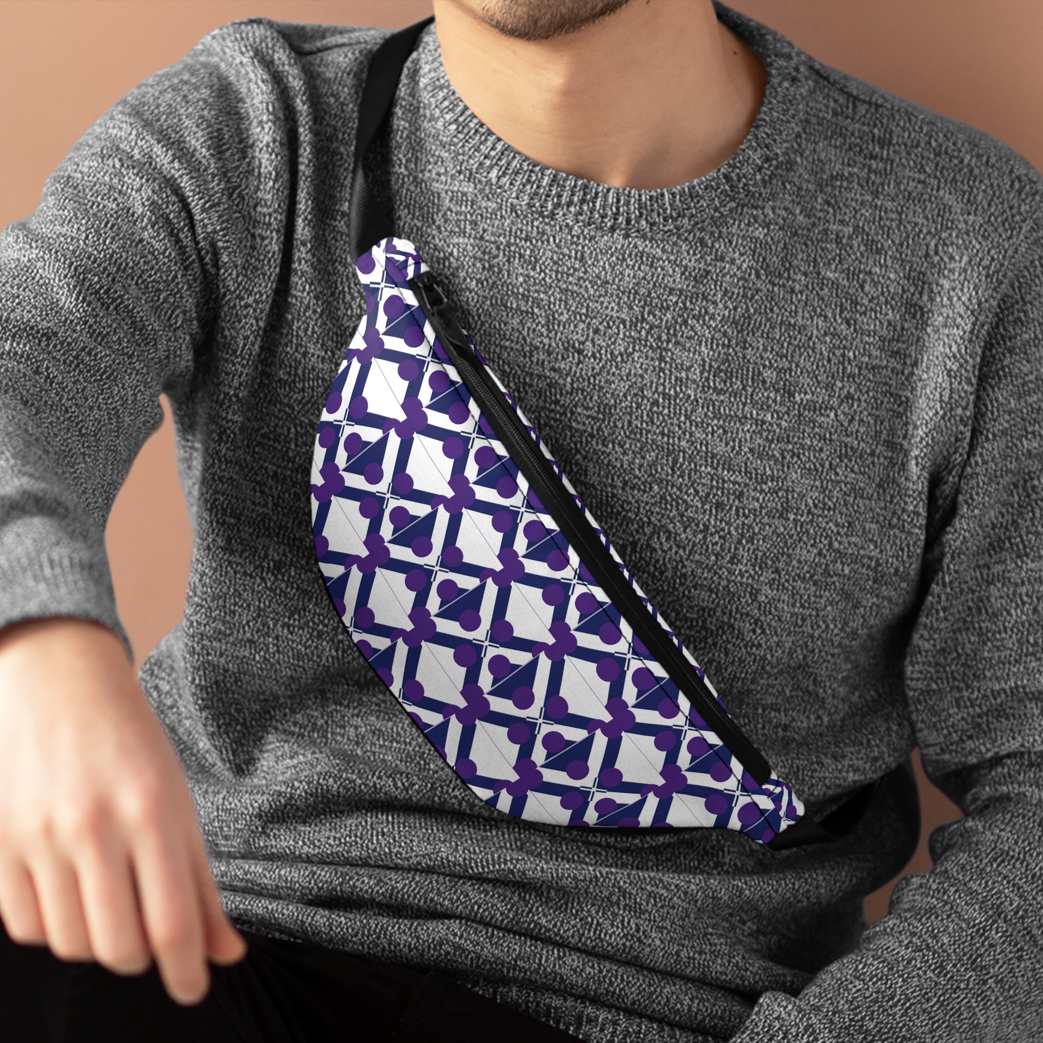 XT9 Pattern Fanny Pack — Stylish Travel Waist Bag