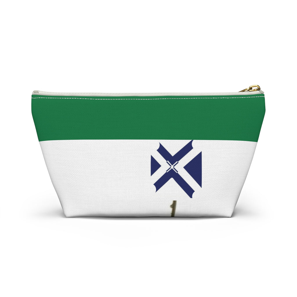 Rose Branch Accessory Pouch — XT7 Floral T‑Bottom Cosmetic Bag