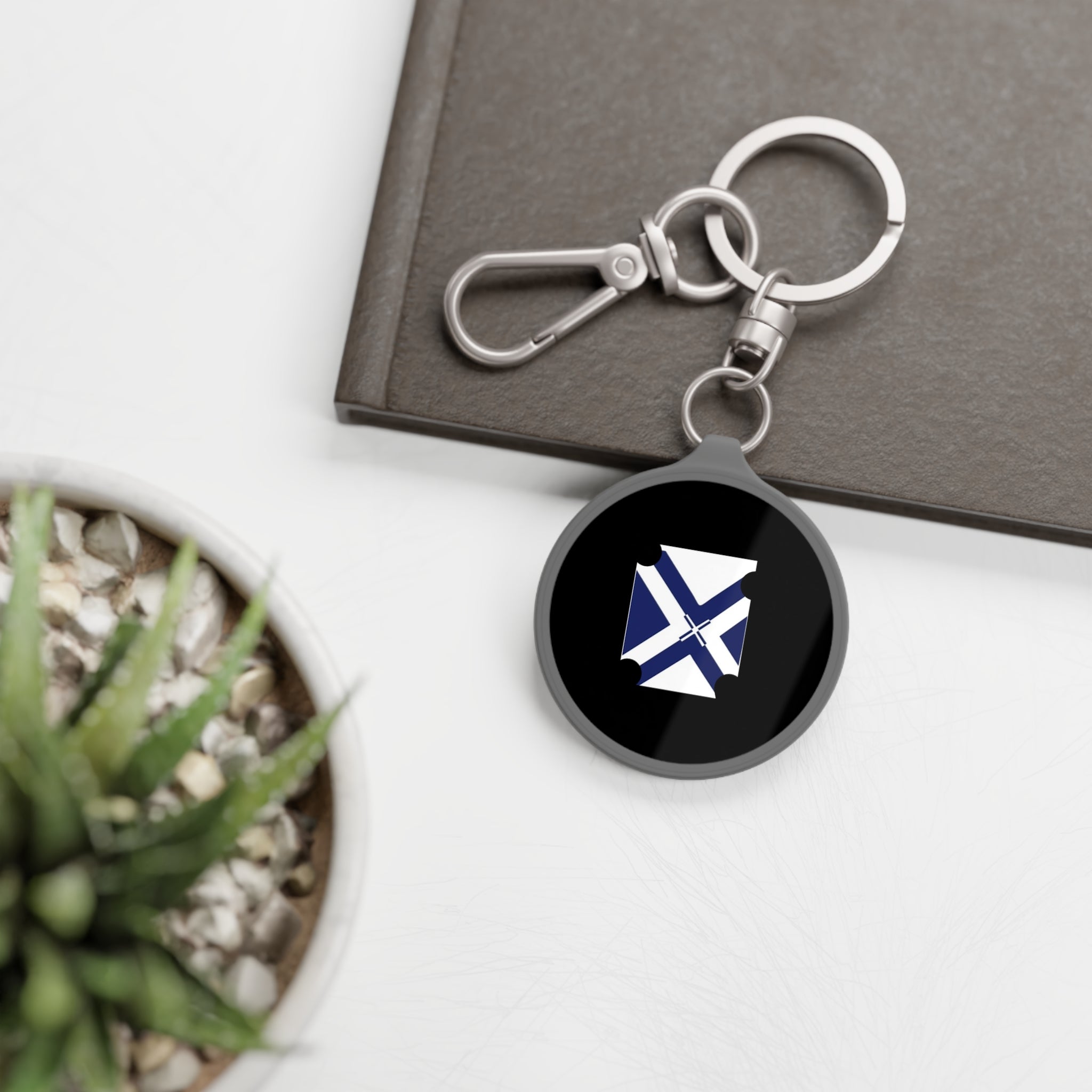 Saltire Ticket Keyring Tag — XT9 Keychain Accessory