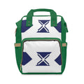 XT3 Green Multifunctional Diaper Backpack — Navy Geometric X Pattern