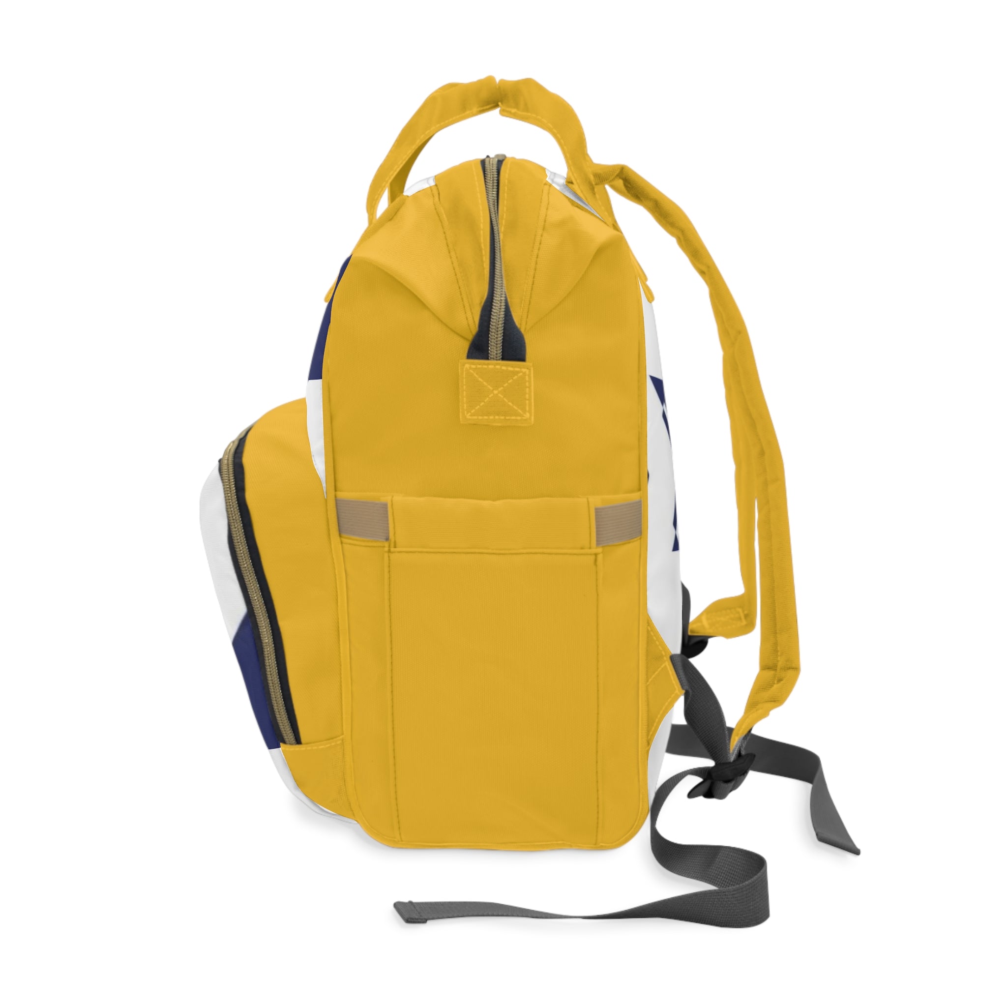 Yellow Multifunctional Diaper Backpack with XT3 Design