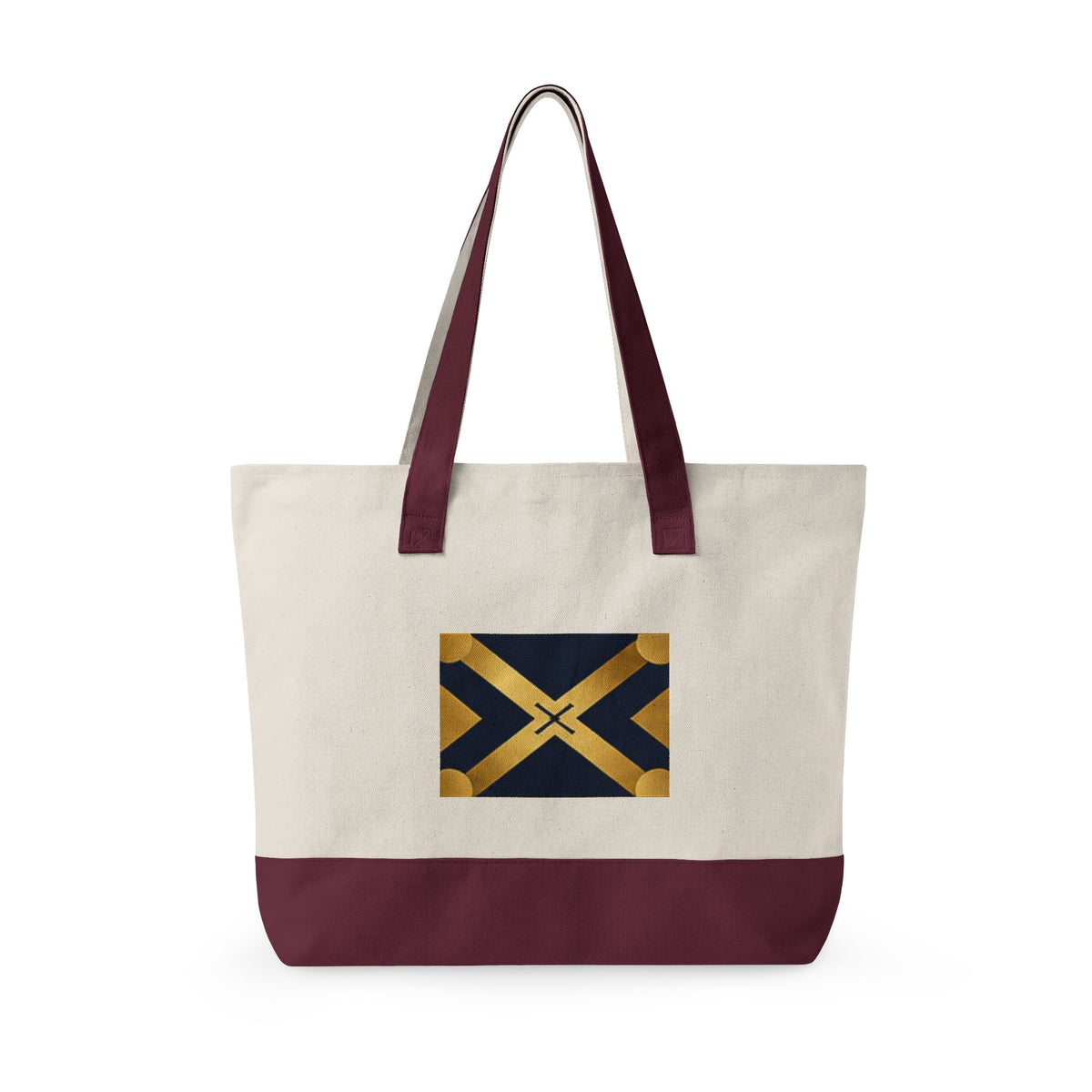Zippered Canvas Tote