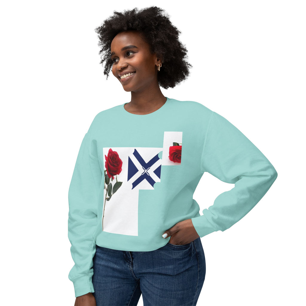 Rose & Saltire Crewneck Sweatshirt —XT Rose Graphic Sweatshirt