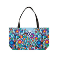 Weekender Tote Bag — Bright Floral & Tree Scenic Overnight Travel Tote