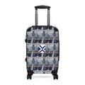 Nautical Anchor Pattern Carry-On Suitcase with xt Saltire Badge — Travel Luggage