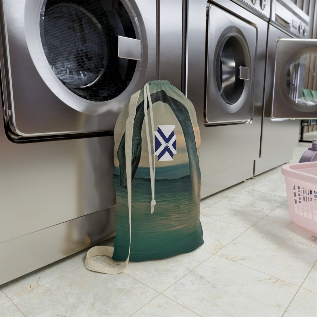 Xt Nessie Loch Monster Laundry Bag – Nautical Drawstring Laundry Tote