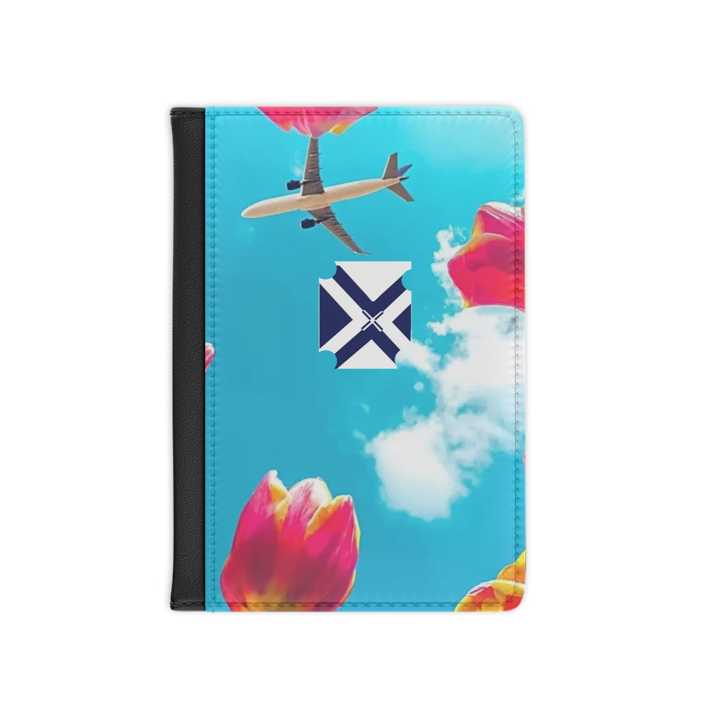 Passport Cover — 'Xt' Minimal Monogram Travel Wallet