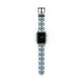 XT9 Green & Navy Tile Watch Band — Patterned Apple Watch Strap