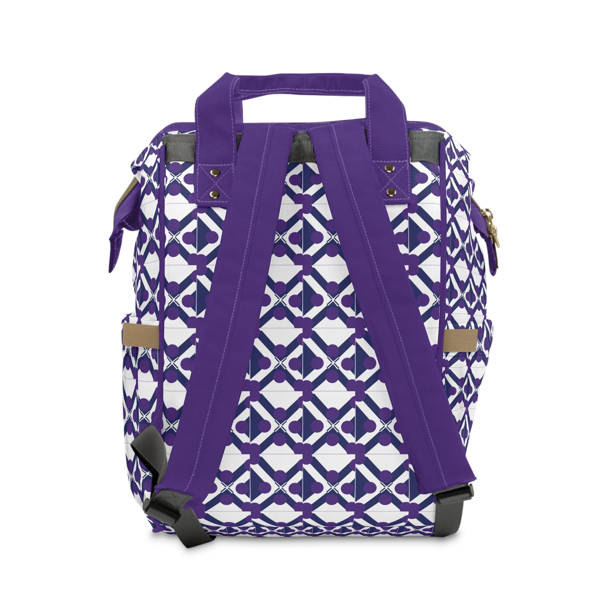 Purple XT9 Diaper Backpack — Multifunctional Baby Changing Bag with Insulated Pockets