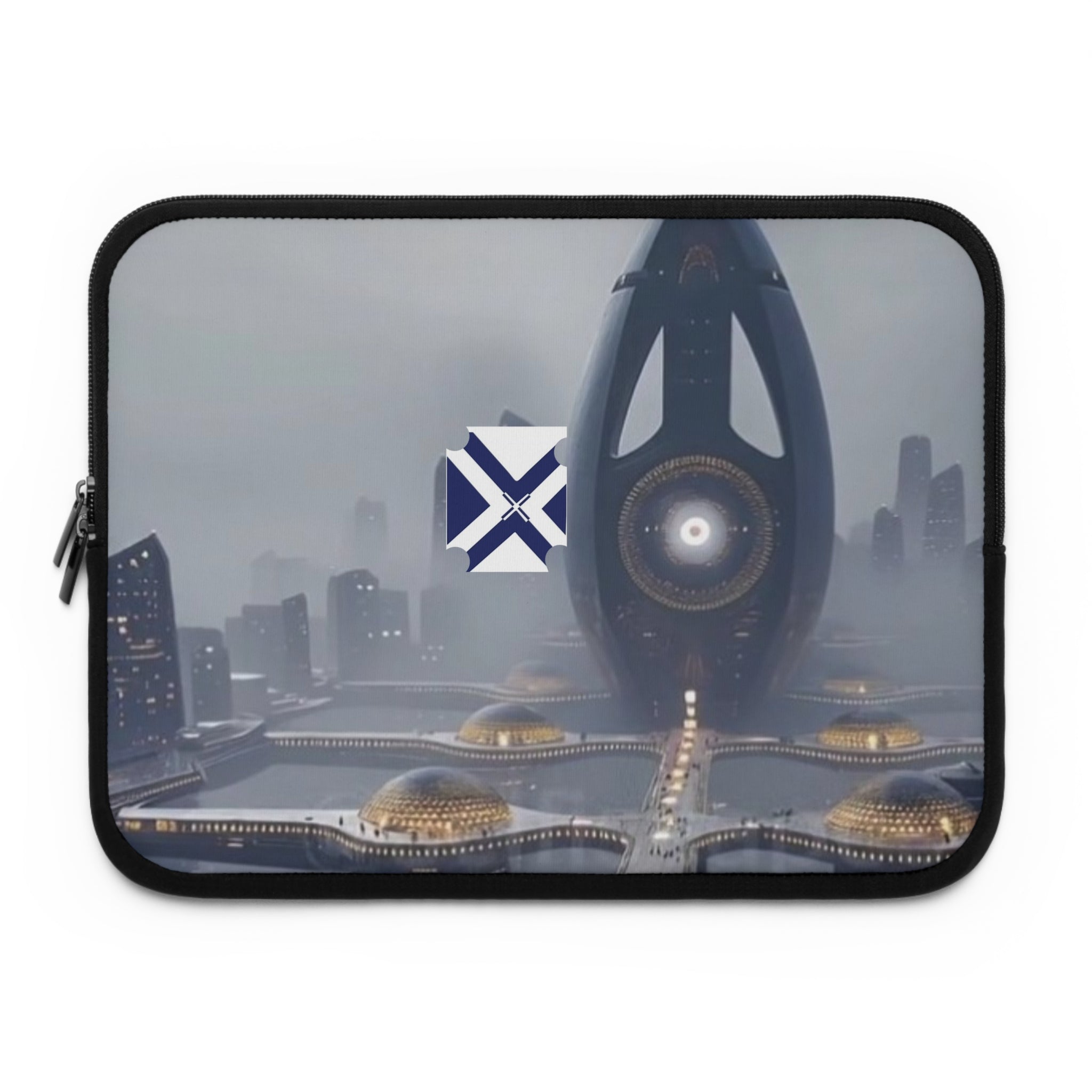 Laptop Sleeve — XT Futuristic Cityscape Laptop Sleeve