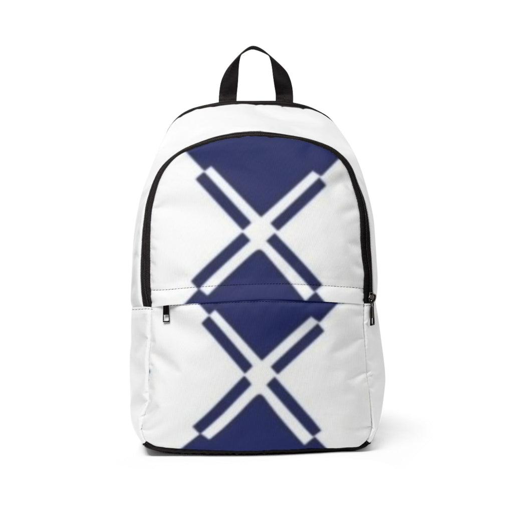 Nautical Blue Cross-Stripe Backpack