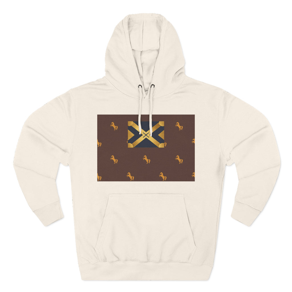 Three-Panel Fleece Hoodie