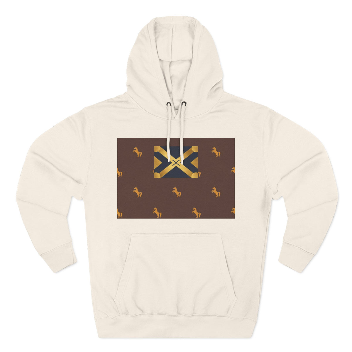 Three-Panel Fleece Hoodie