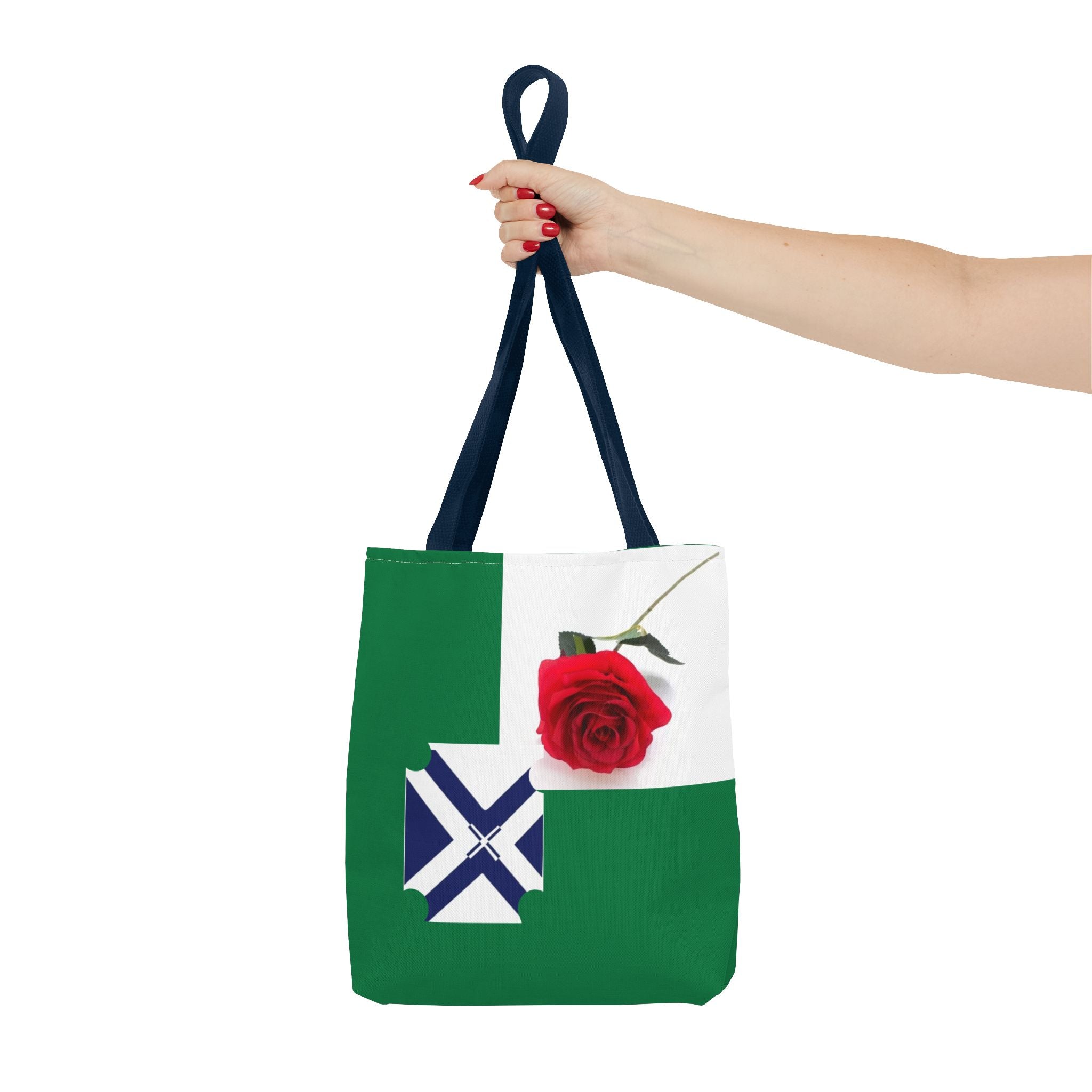XT Rose Tote Bag — All-Over Print Floral Rose Design