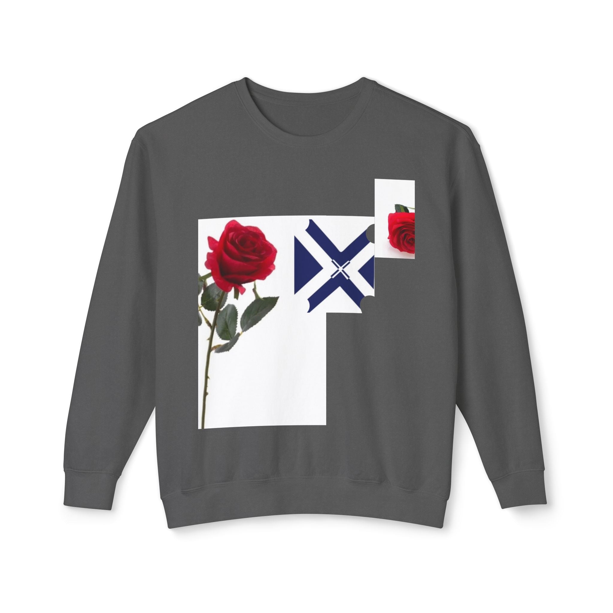 Rose & Saltire Crewneck Sweatshirt —XT Rose Graphic Sweatshirt