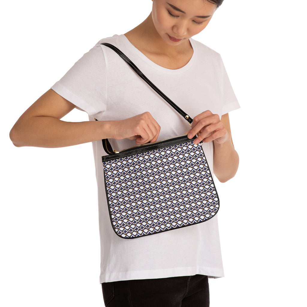 Patterned Small Shoulder Bag – Geometric Print Crossbody Purse