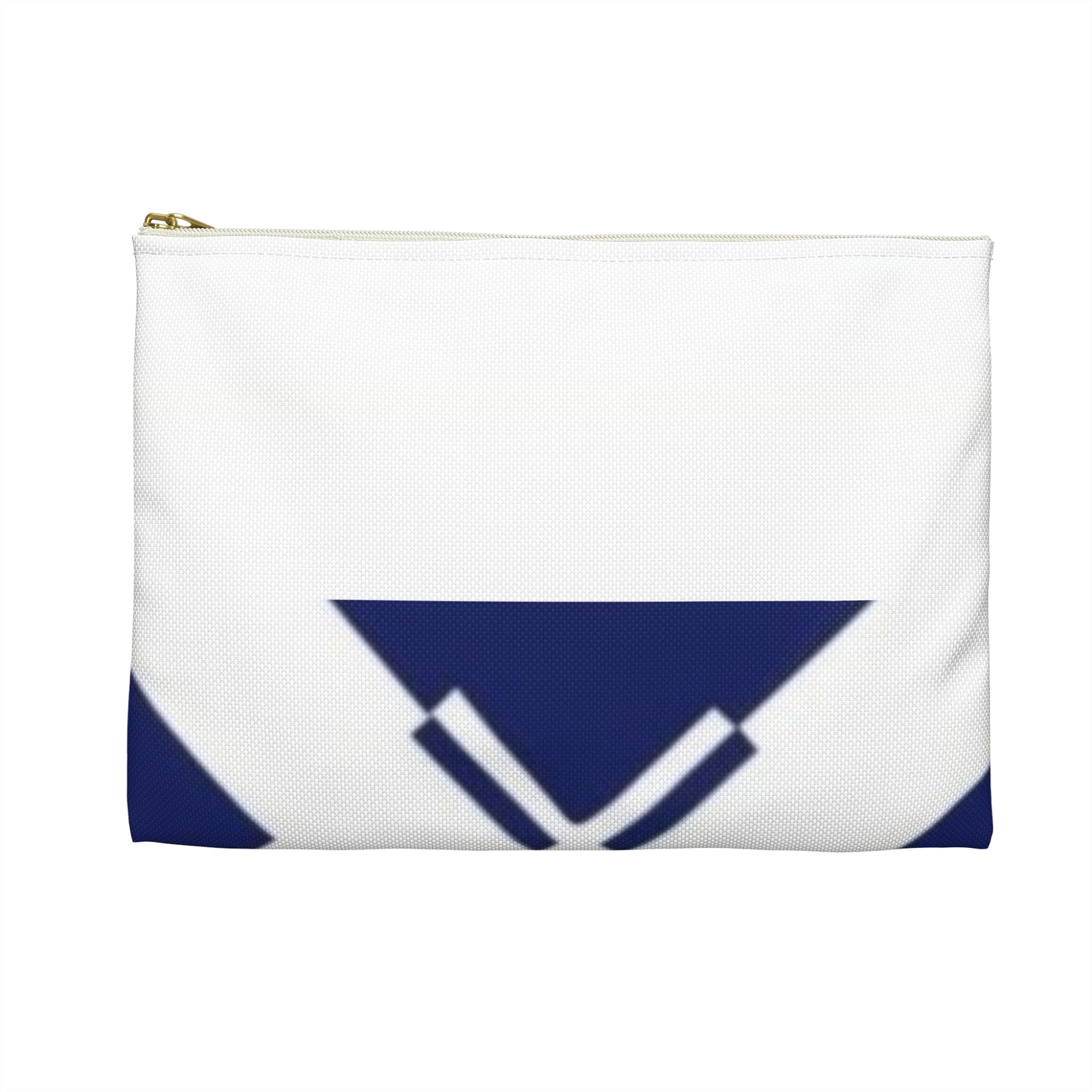 Nautical Chevron Accessory Pouch — Navy & White Sailor Makeup Bag