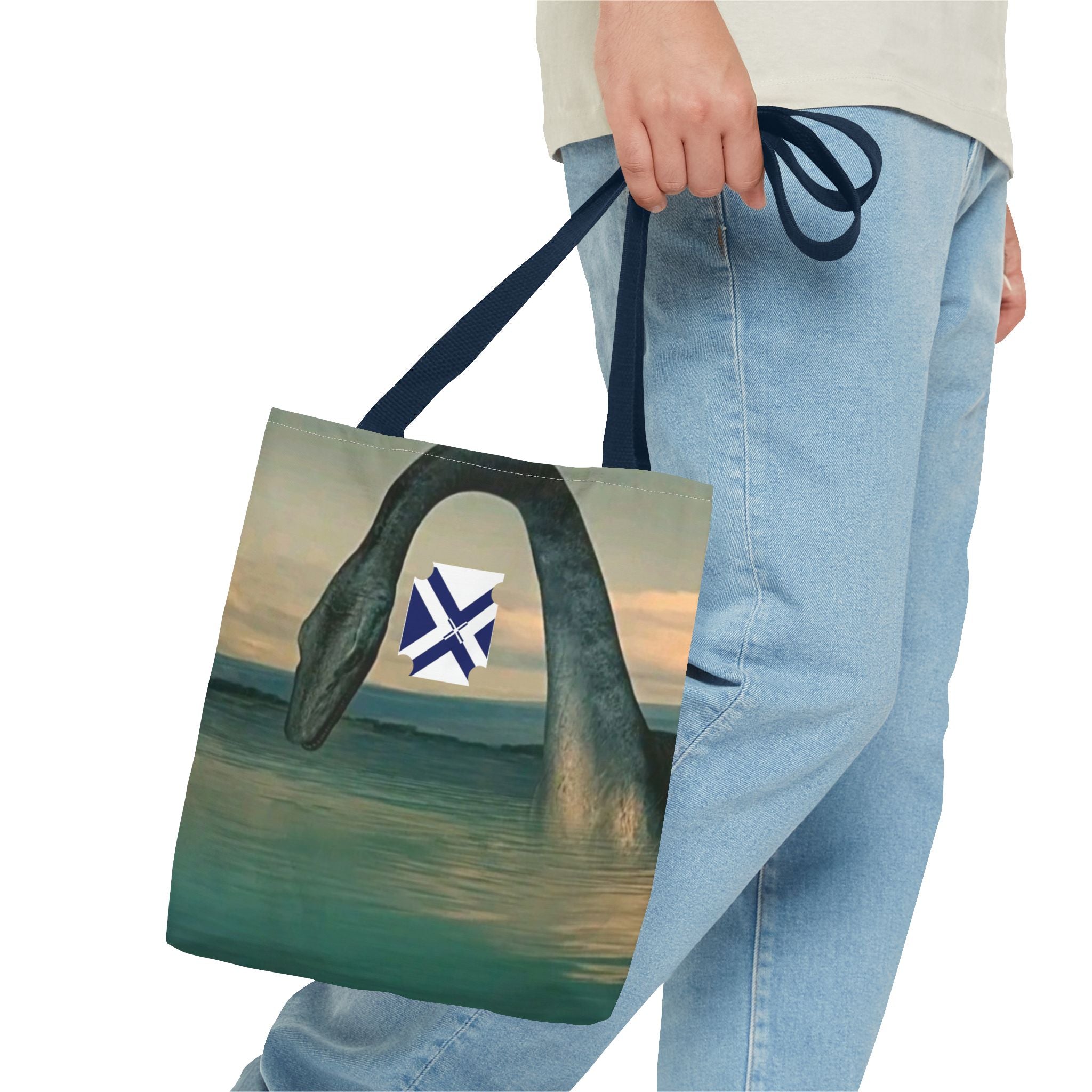 Nessie Loch Ness Tote Bag — Mythic Sea Monster All-Over Print Tote