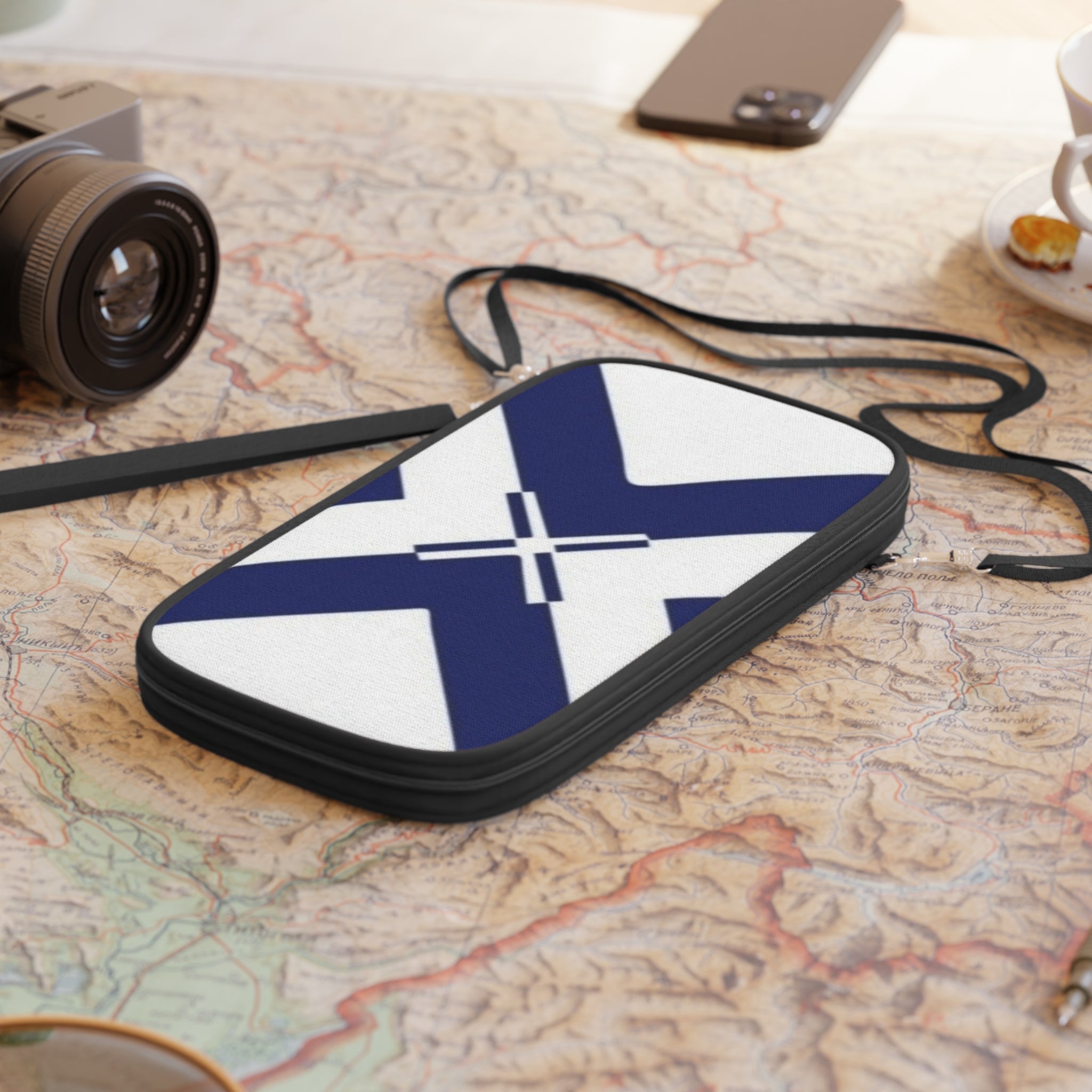 Scottish Flag Passport Wallet | Travel Organizer | Gifts for Travelers | Vacation Essential | Heritage Travel Accessories