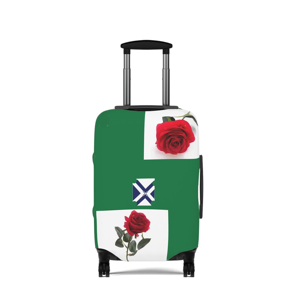 Green XT7 Travel Luggage Cover — Protective Stretch Suitcase Slipcover